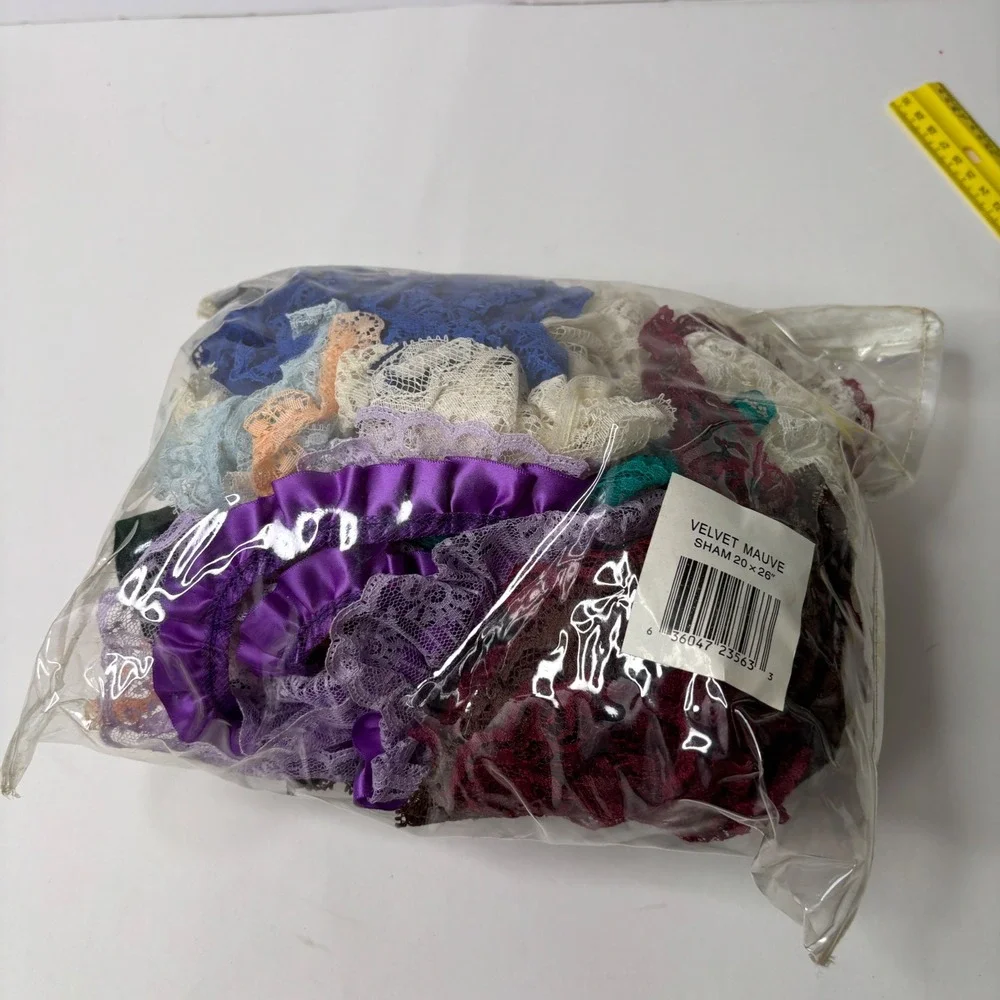 Vintage Mixed Lace Trim Remnants Scrap Lot Crafting Sewing Junk Journal 8.4oz